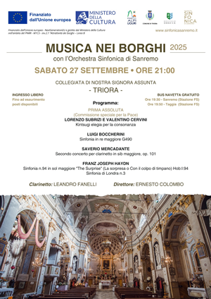 Musica nei borghi 2025