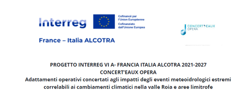 Progetto Interreg VI A- Francia Italia Alcotra 2021-2027 Concert-Eaux OPERA